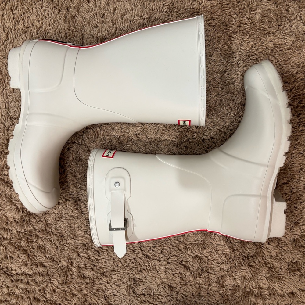 Hunter Original Short Boot White Willow Size 8 - Picture 4 of 10